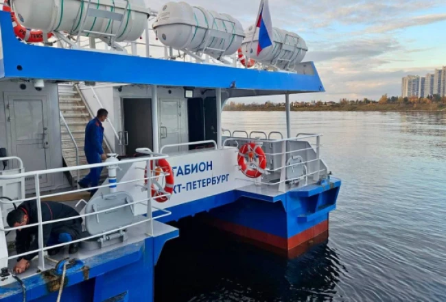 Подписание акта приема-передачи катамарана «Габион»