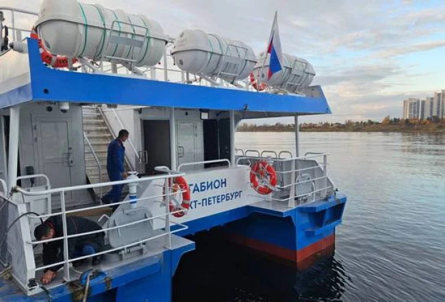 21 октября состоялось подписание акта приема-передачи катамарана «Габион»